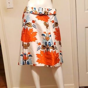 Nwt  100%silk fit&flare skirt